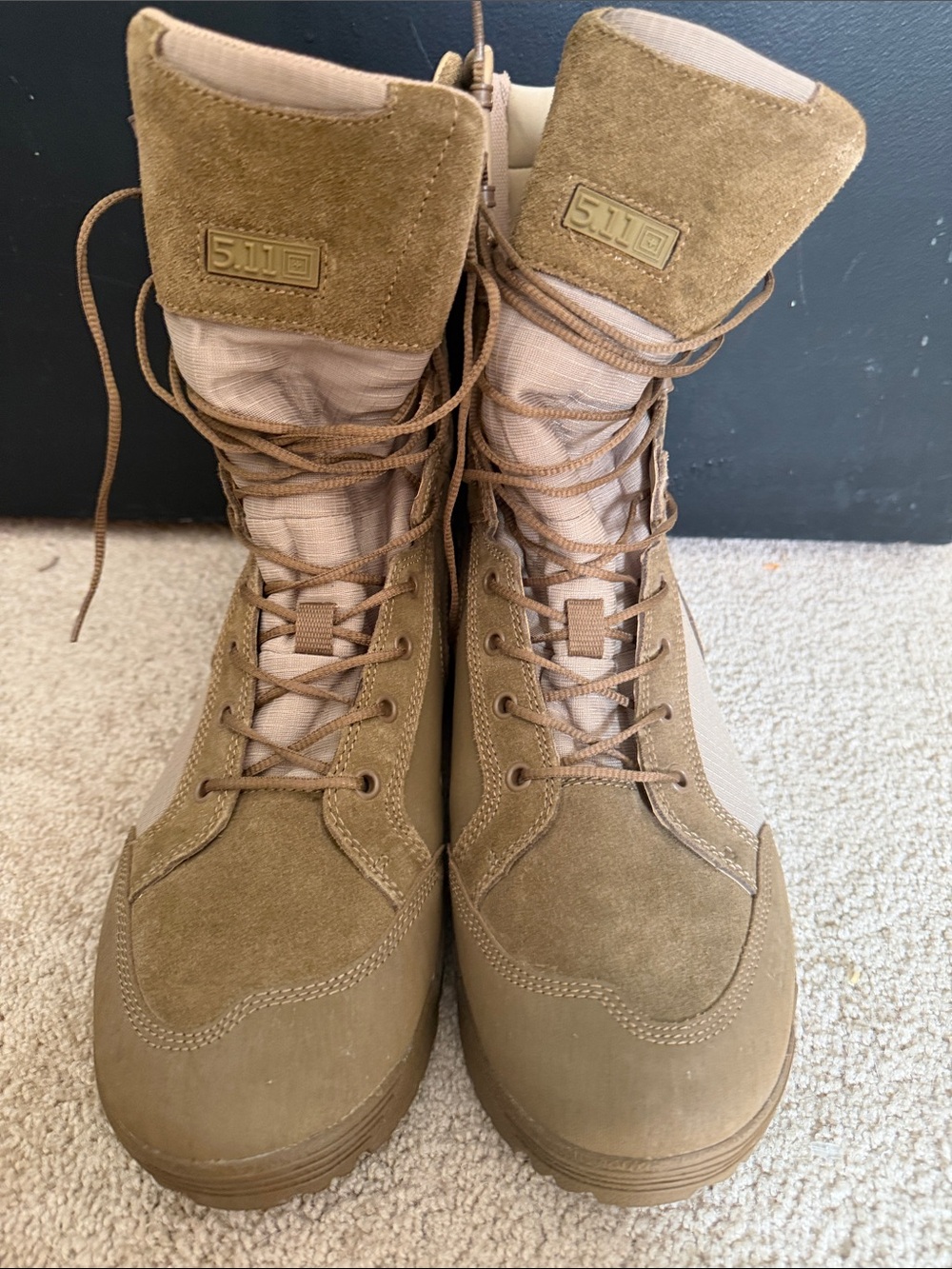 5.11 Tactical RECON Desert Boots Men's Size 13 Dark Coyote Brown 11011 Near Mint